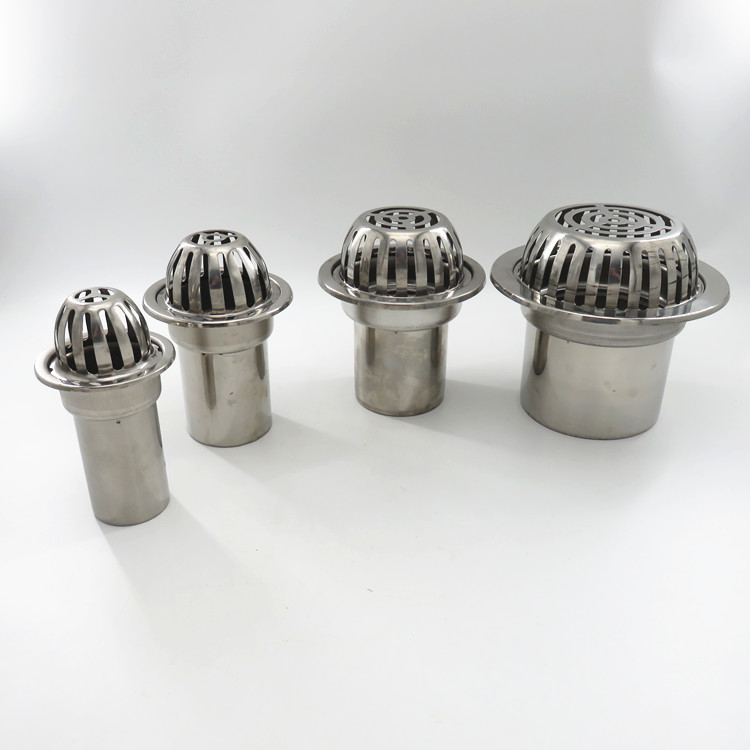 屋面加长款不锈钢地漏87型雨水斗工程110天台下水过滤网排水管盖