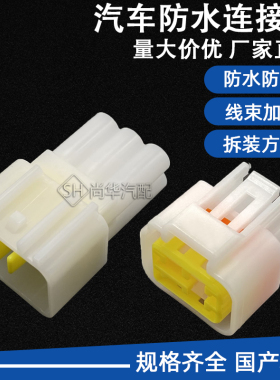 汽车防水连接器接插件DJ7061Y-2.3-11/21公母6p孔插头FW-C-6F/M-B