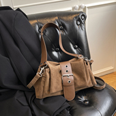 斜跨包腋下女包包 小众设计复古百搭皮带扣单肩包时尚 2026春季 新款