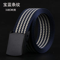 Canvas belts, men's and women's belts, youth without metal, tactical military training, automatic buckle, casual jeans, outdoor thumbnail 2
