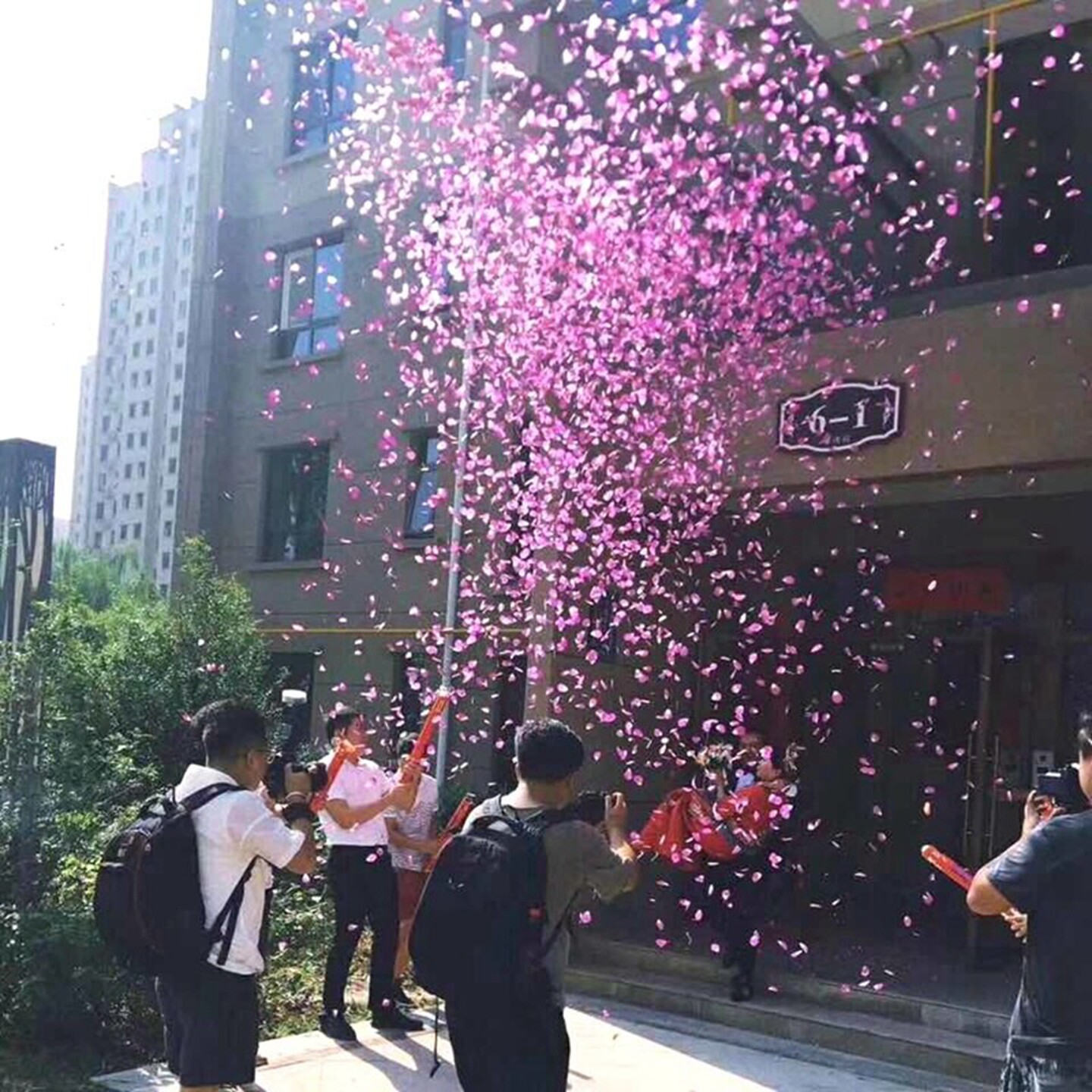 手持礼花筒花瓣结婚礼炮婚礼喷花
