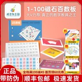 威思敦王国百数板磁力磁性石题卡小学数学数字启蒙教具蒙氏幼儿园
