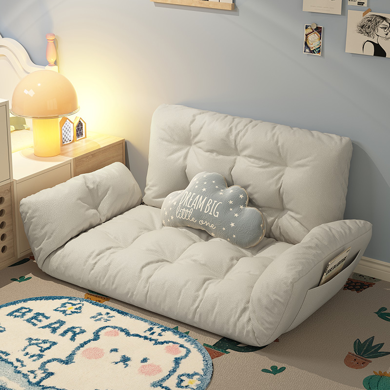 客厅现代可折叠简约懒人沙发两用布沙发布艺沙发小户型床日式双人