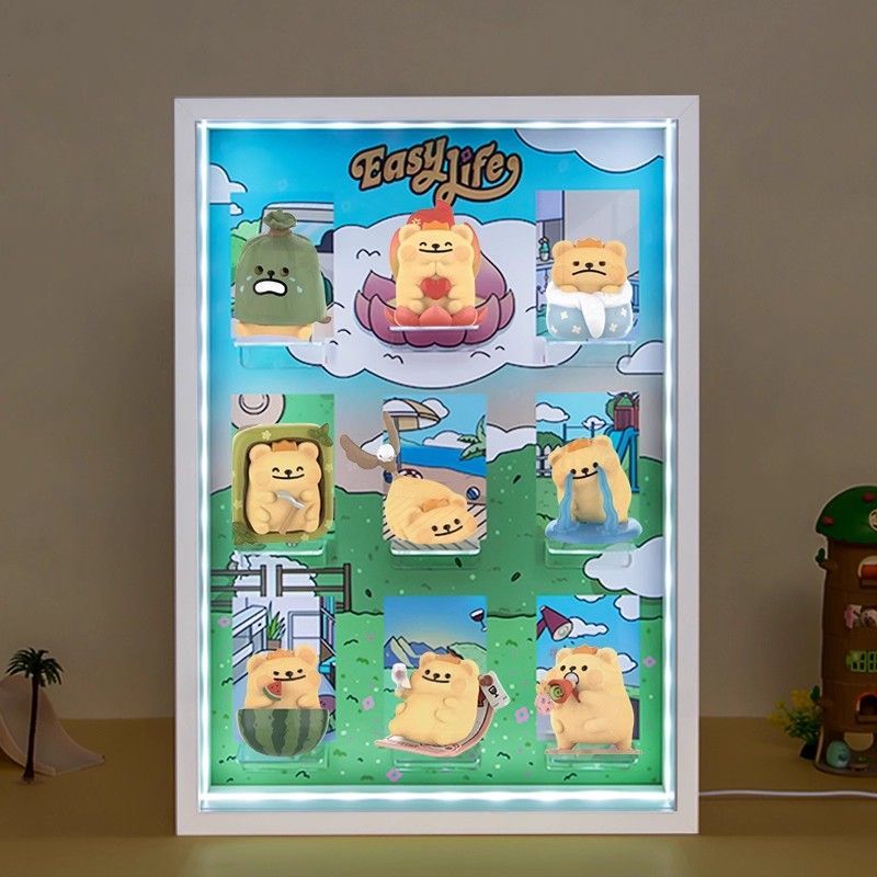 小熊虫盲盒EasyLife潮玩可爱手办场景展示盒摆件表情包搞笑周边