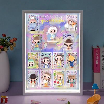 适用泡泡玛特Nyota的松软生活系列盲盒场景收纳展示玩具潮流礼物