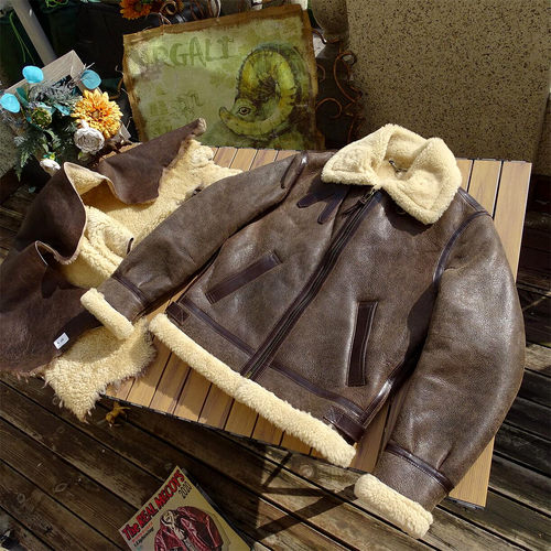 韩版B3原生态羊皮毛一体皮衣