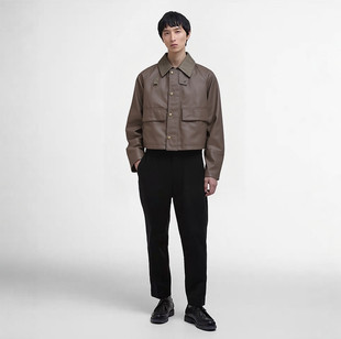 超短款 工装 小羊皮男女通穿真皮衣 渔猎英式 赔本抛售