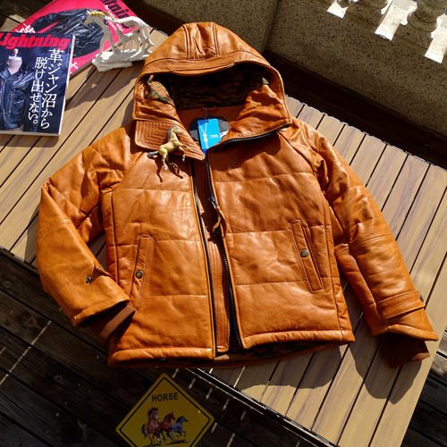 保暖厚棉马皮真皮皮衣