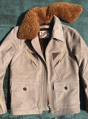 【马歇尔海军飞行】意产Montebello ITALIA 无涂牛皮