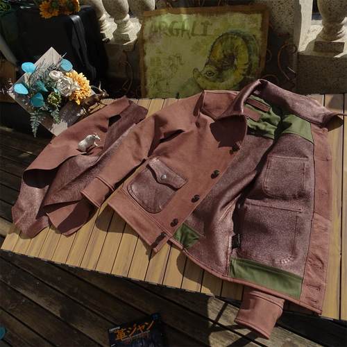 仅234件【帮友厂赔本抛售】半里衬特殊工艺高山山羊皮三兜牛仔