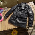 Japanese Black Horsehide.Water Ripple
