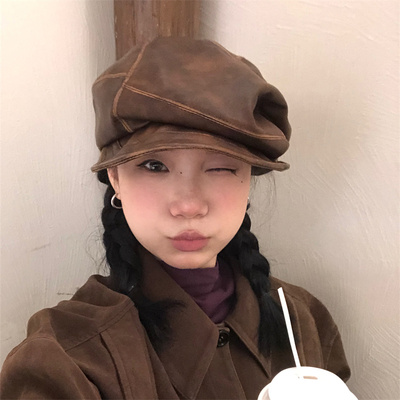 废土风小众八角帽大版版显脸小潮