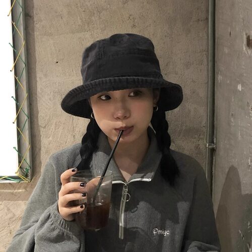 不想洗头懒人出门复古牛仔渔夫帽