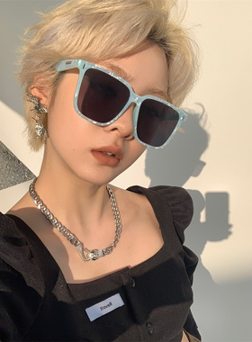 大脸显瘦大框墨镜时髦绿色太阳镜