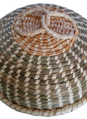 家用草编笼帽草盖子蒸锅蒸屉蒸馒头苏泊尔不锈钢多星通用草帽加高