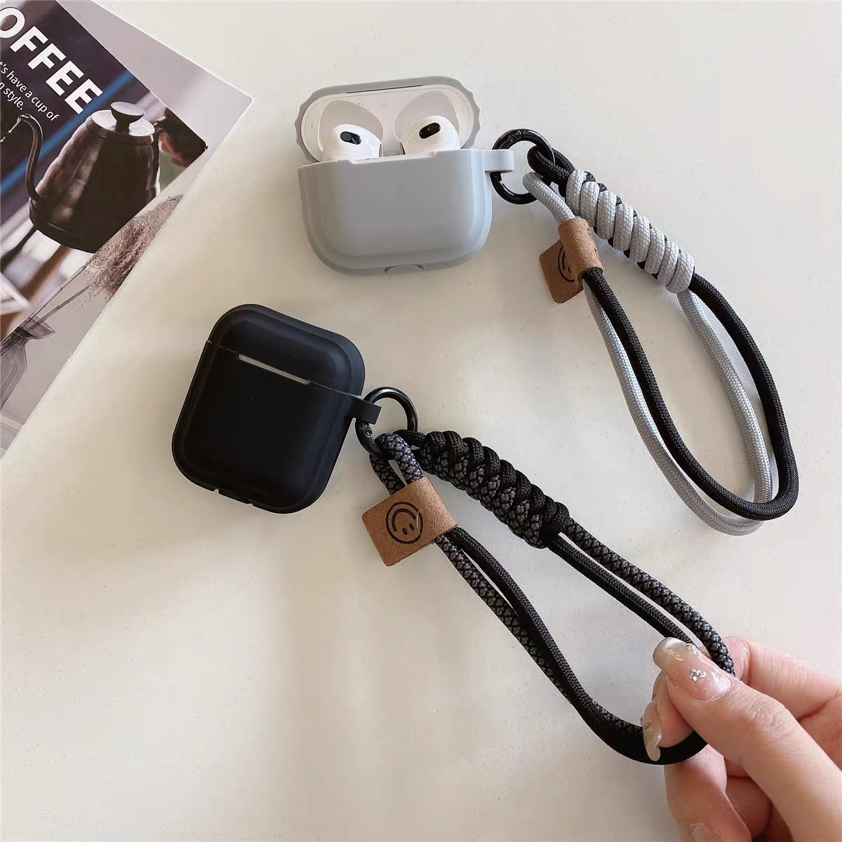 黑色灰色硅胶软壳适用于AirPodsPro2保护套AirPods1/2/3/4代耳机壳AirPods3耳机保护套华强北五代保护套,3C数码配件,耳机保护套,淘宝优惠券,粉丝福利购,淘宝优惠卷