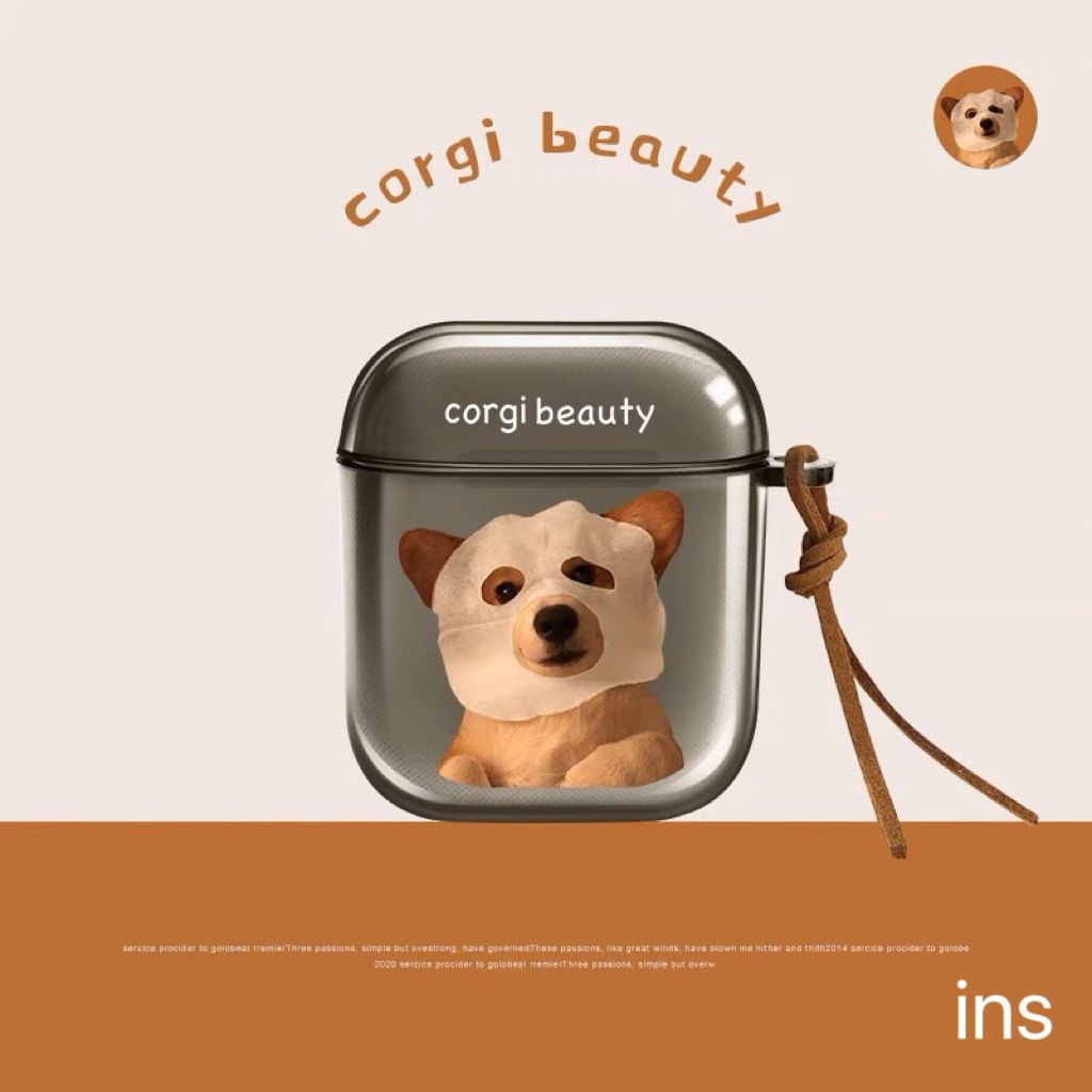 简约面膜狗狗软壳适用于AirPodspro2保护套AirPods1/2代苹果耳机壳无线蓝牙AirPods3苹果耳机保护套,3C数码配件,耳机保护套,淘宝优惠券,粉丝福利购,淘宝优惠卷