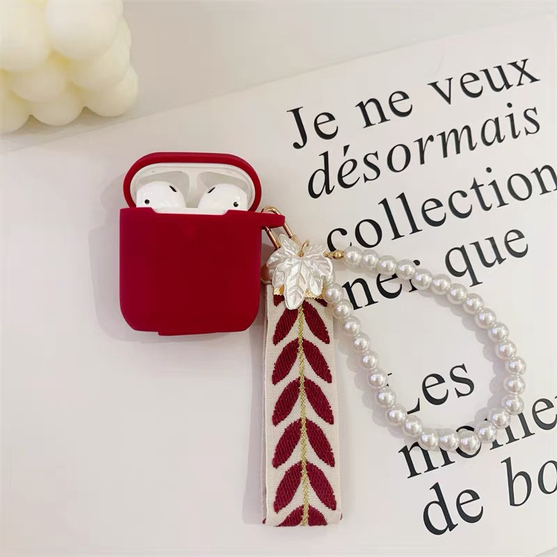 酒红色高级感硅胶软壳适用于AirPodsPro2保护套AirPods1/2/3/4代耳机壳AirPods3耳机保护套华强北五代保护套,3C数码配件,耳机保护套,淘宝优惠券,粉丝福利购,淘宝优惠卷