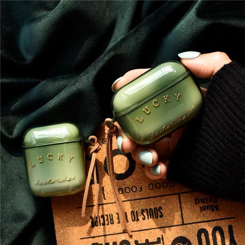 小清新lucky幸运AirPods1/2代保护套手链AirPodspro2代苹果耳机壳,3C数码配件,耳机保护套,淘宝优惠券,粉丝福利购,淘宝优惠卷