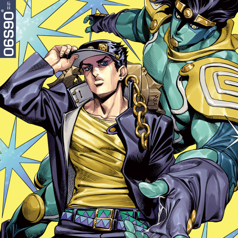 男士卫衣加绒 加厚 jojo only三部立绘空条承太郎卫衣