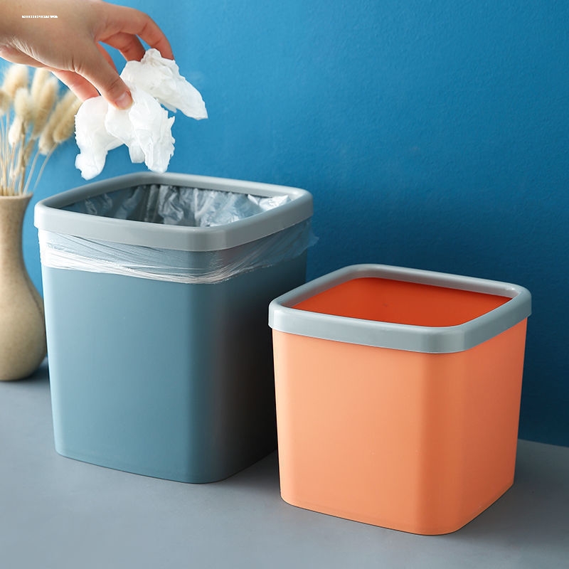 迷你收纳桶废纸篓杂物收纳盒小筒桌面垃圾桶家用桌上客厅方形无盖