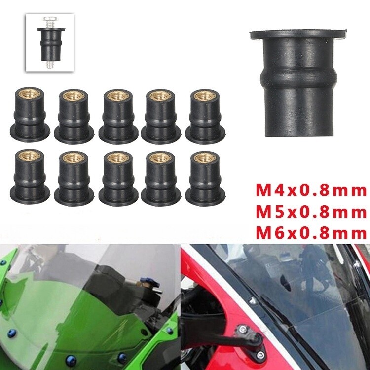 摩托车/街车/跑车/GSX250R 通用前挡风玻璃风螺丝 改装风挡螺丝