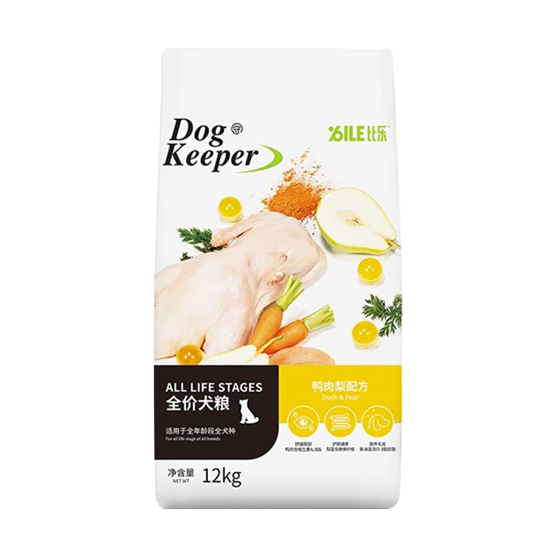 bile守护者狗粮12kg美毛去泪痕
