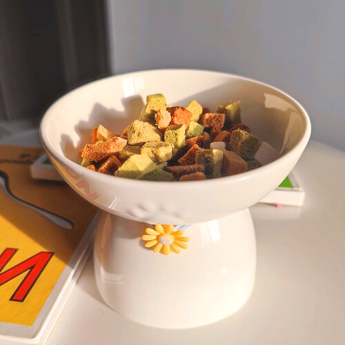 大容量猫食盆吃饭陶瓷猫碗