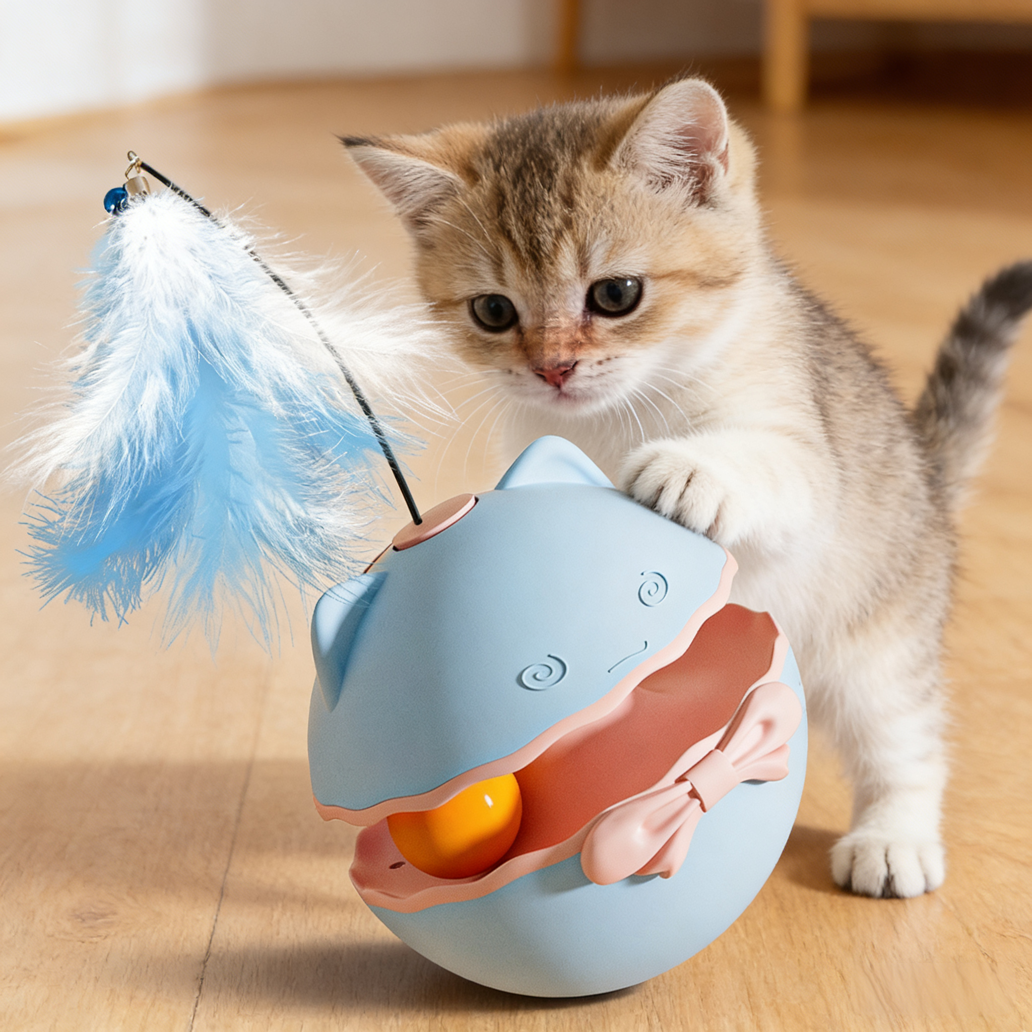 电动猫玩具不倒翁逗猫棒猫咪幼猫小猫自嗨解闷神器球羽毛自动逗猫,宠物/宠物食品及用品,逗猫棒,淘宝优惠券,粉丝福利购,淘宝优惠卷