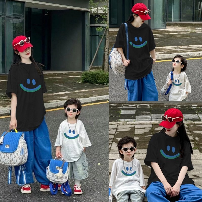亲子装T恤母子母女装一家三口