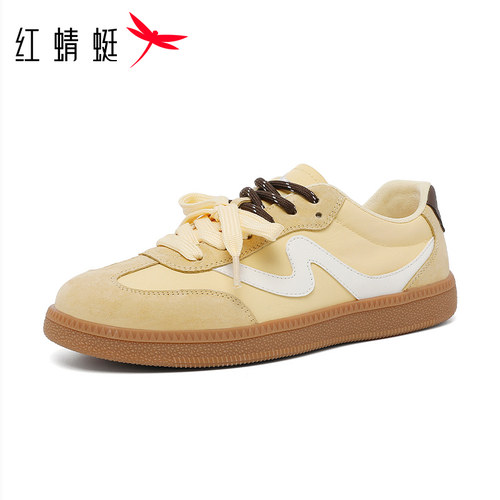红蜻蜓运动休闲女鞋平底德训休闲