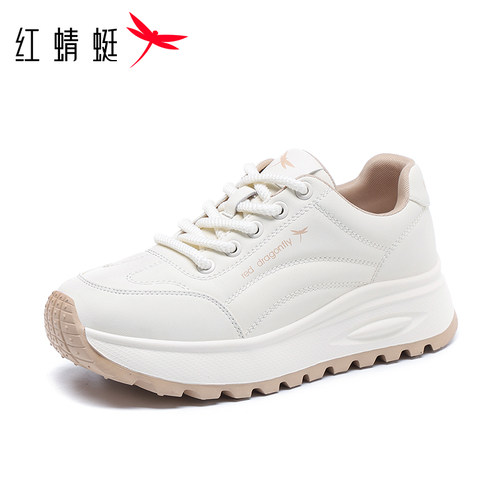 红蜻蜓休闲商务厚底运动女鞋
