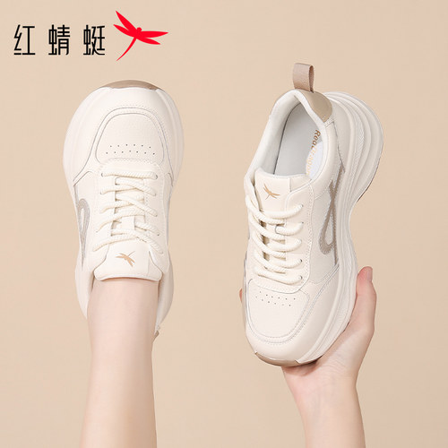 红蜻蜓厚底大码女运动鞋子