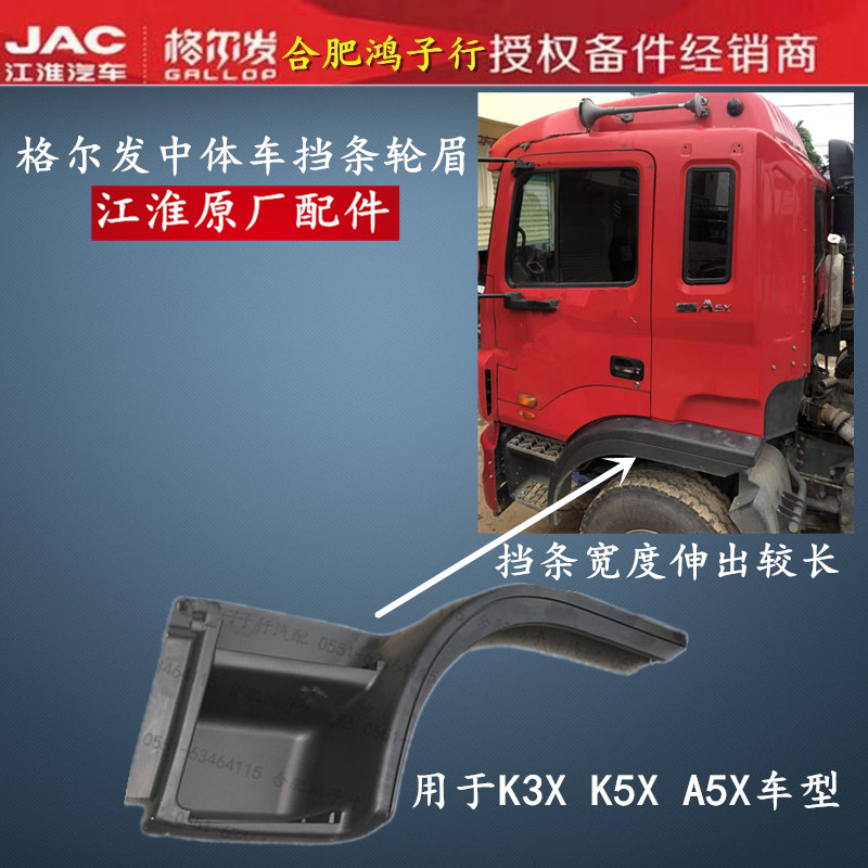 江淮格尔发轮胎上面叶子板轮眉