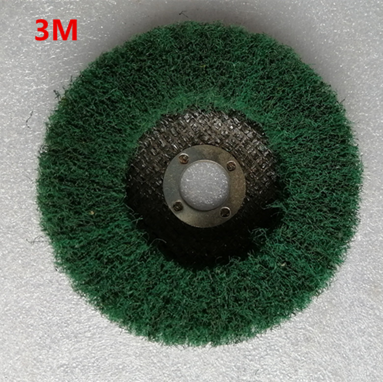 4寸角向飞翼轮100立式百洁布夹砂布轮拉丝 抛光轮轮百洁布百页片