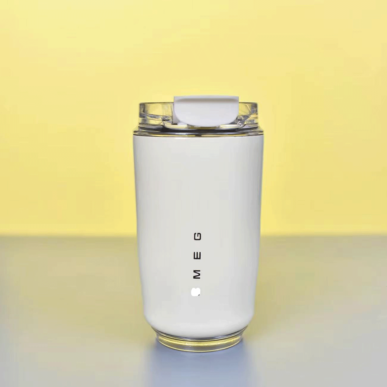 随行杯阚清子同款奶白色咖啡杯便携不锈钢防漏保温冷热两用