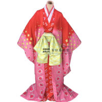 One Piece Wano Elementary School Purple cosplay costume, Flower Queen dress, daily wear style kimono, Japanese cosplay costume thumbnail 4