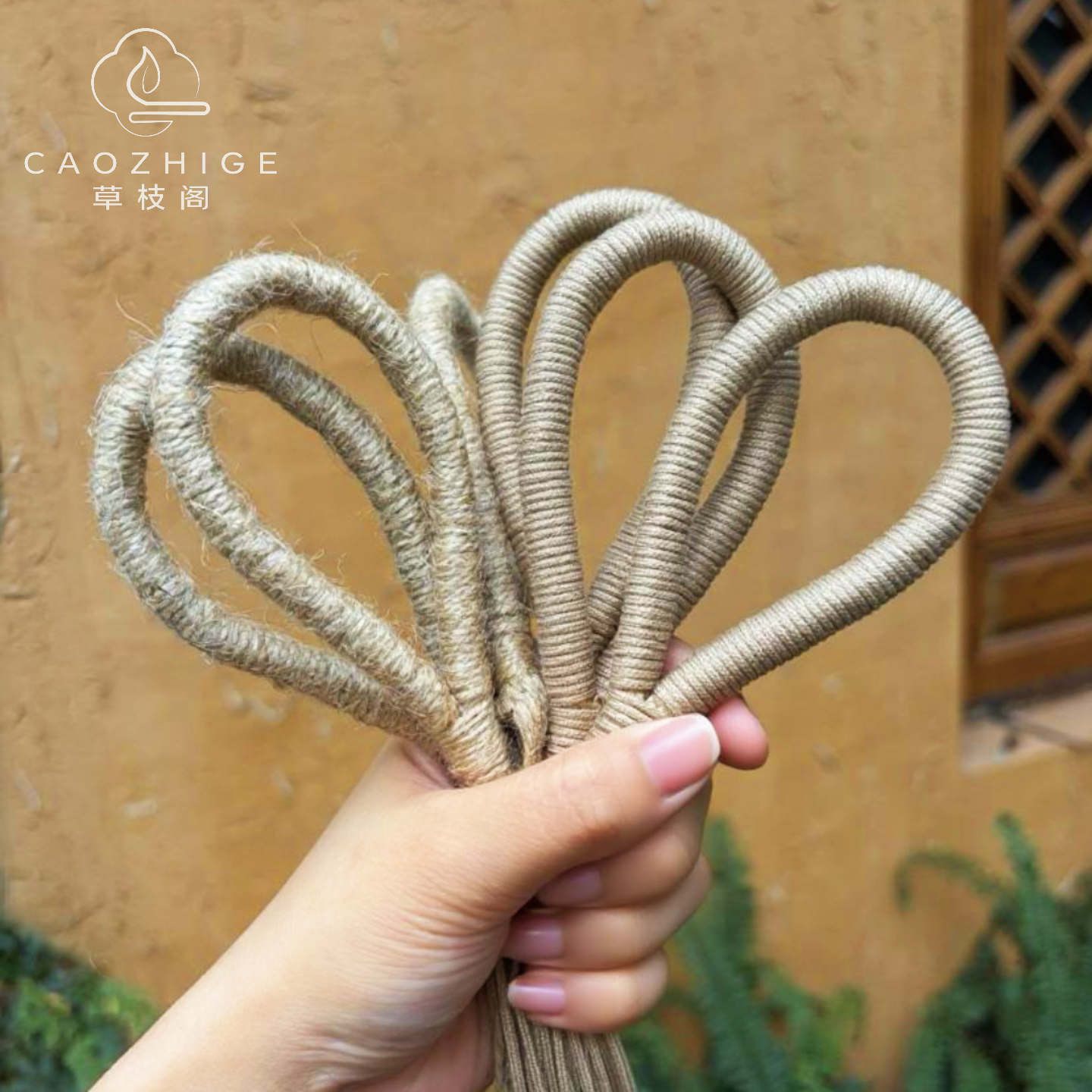 麻绳棉绳手把果壳风铃专用拉环绳