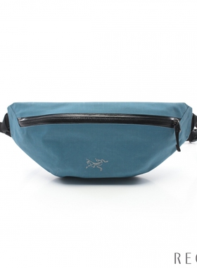 日本正品代购ARCTERYX始祖鸟腰包尼龙蓝绿色腰包