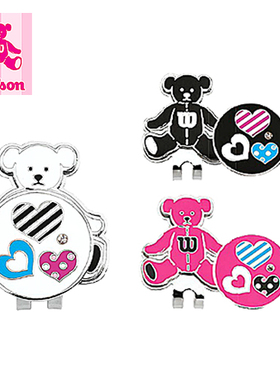 日本代购Wilson威尔逊网球拍熊夹标记 WBCM-005L 威尔逊熊高尔夫