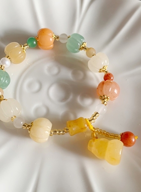 代杭州金丝南瓜手链佛珠