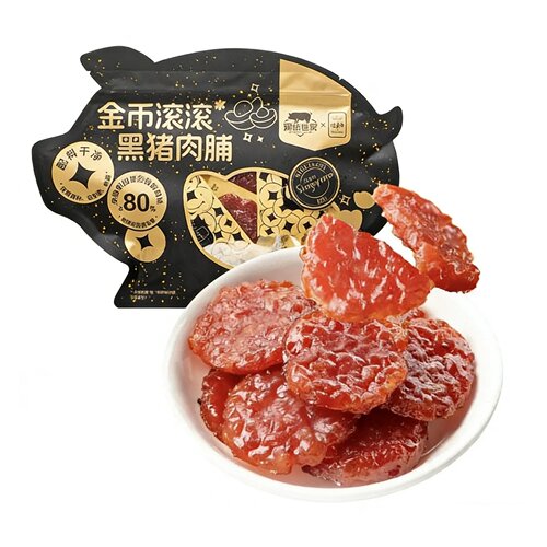 牛车水金币滚滚黑猪肉脯100g