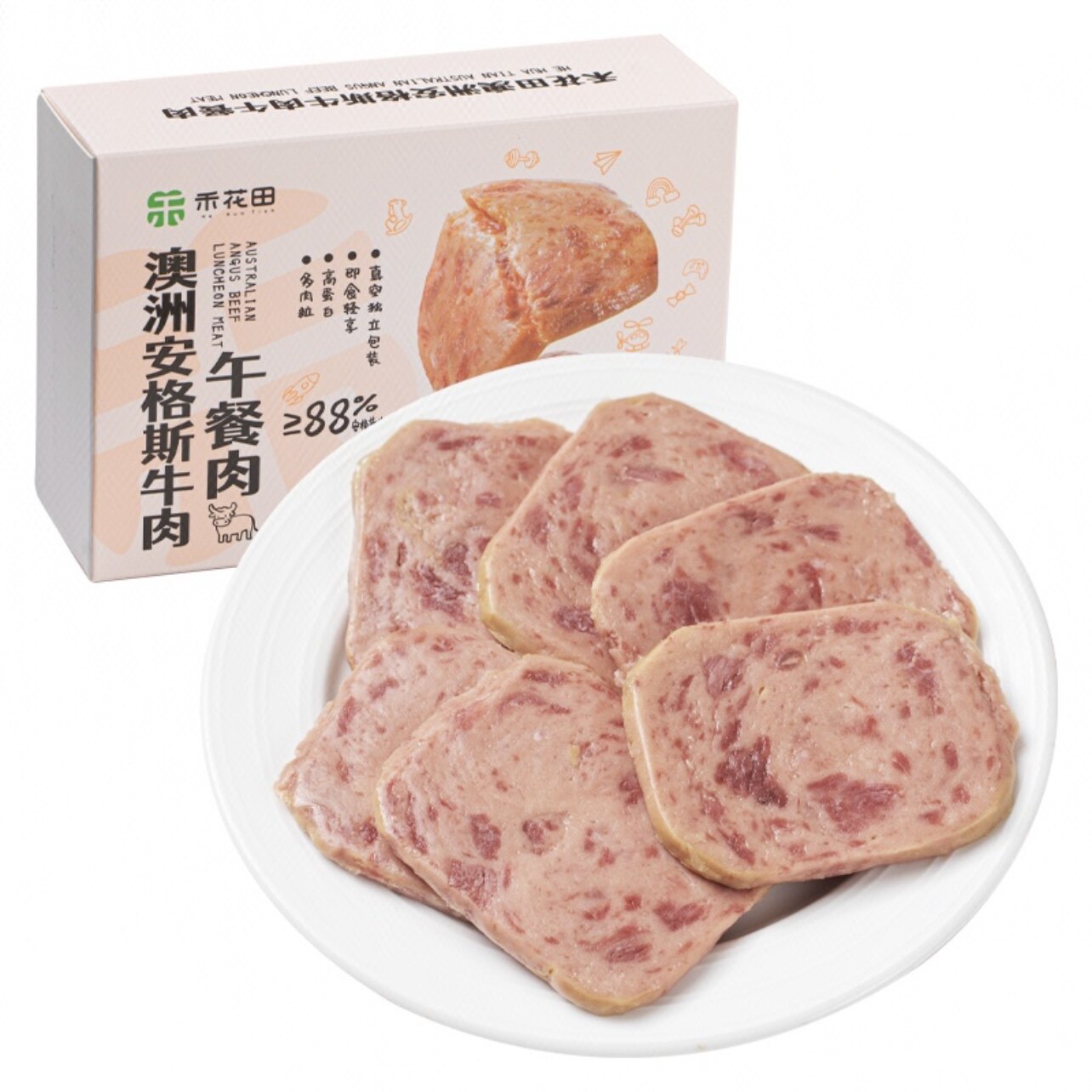 禾花田 澳洲安格斯牛肉午餐肉 30g*6片 180g