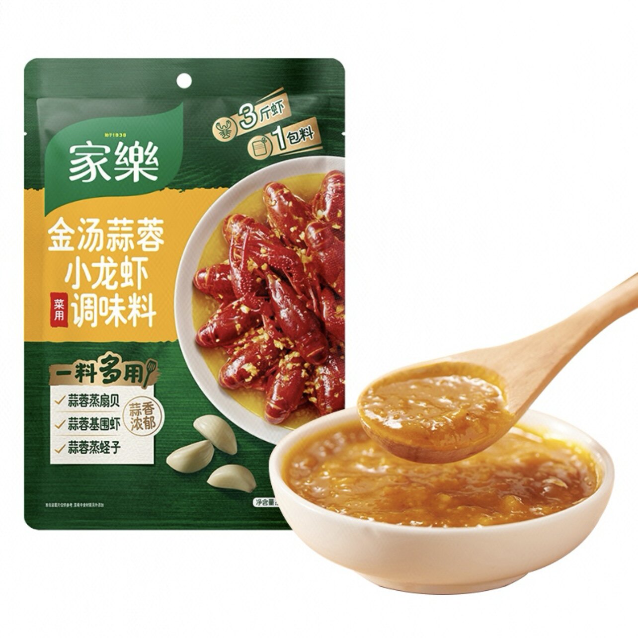 家乐 金汤蒜蓉小龙虾 菜用调味料 200g