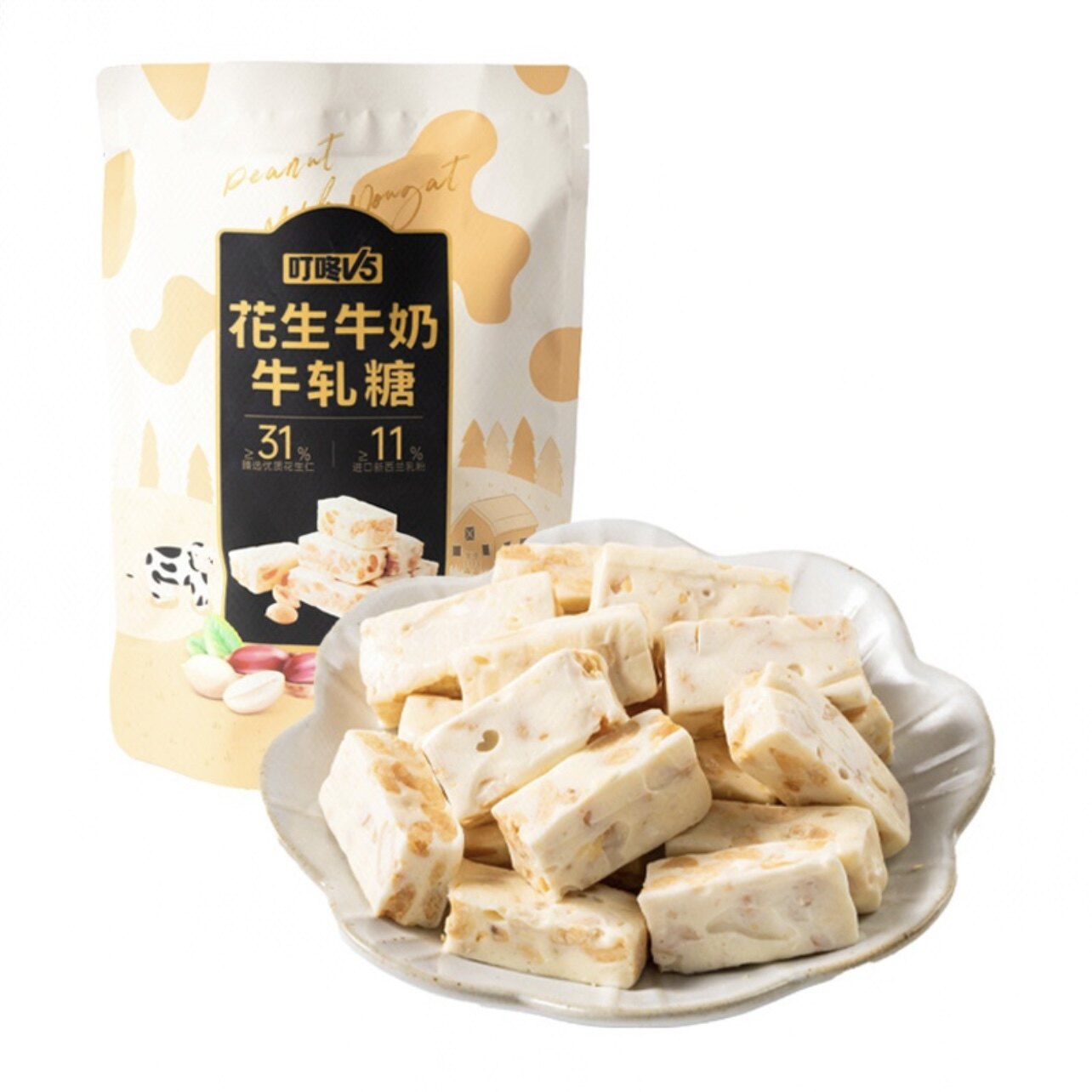 叮咚 V5 花生牛奶牛轧糖 150g