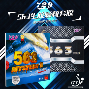 友谊729乒乓球胶皮鬼斧563生胶颗粒单胶皮正攻专业训练反胶套胶