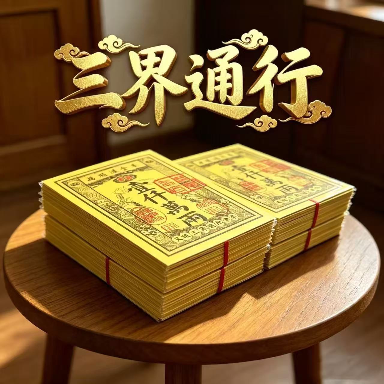 天地通金票路路通通用一千万两面额钱币批发包邮厂家直销