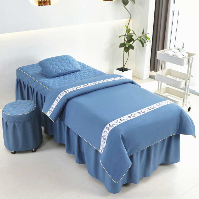 高档美容床罩四件套简约推拿美体按摩用可定做理疗洗头床罩保护套,床上用品,床品套件/四件套/多件套,淘宝优惠券,粉丝福利购,淘宝优惠卷
