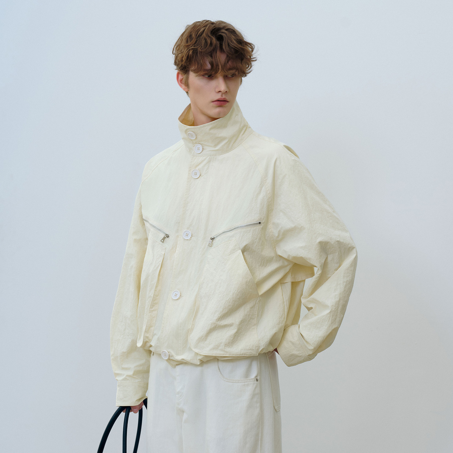 PSO Brand男装女装微皱多口袋立领风衣外套女宽松拉链工装夹克,男装,夹克,淘宝优惠券,粉丝福利购,淘宝优惠卷