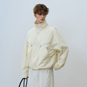 PSO 夹克 微皱多口袋立领风衣外套女宽松拉链工装 Brand男装 女装